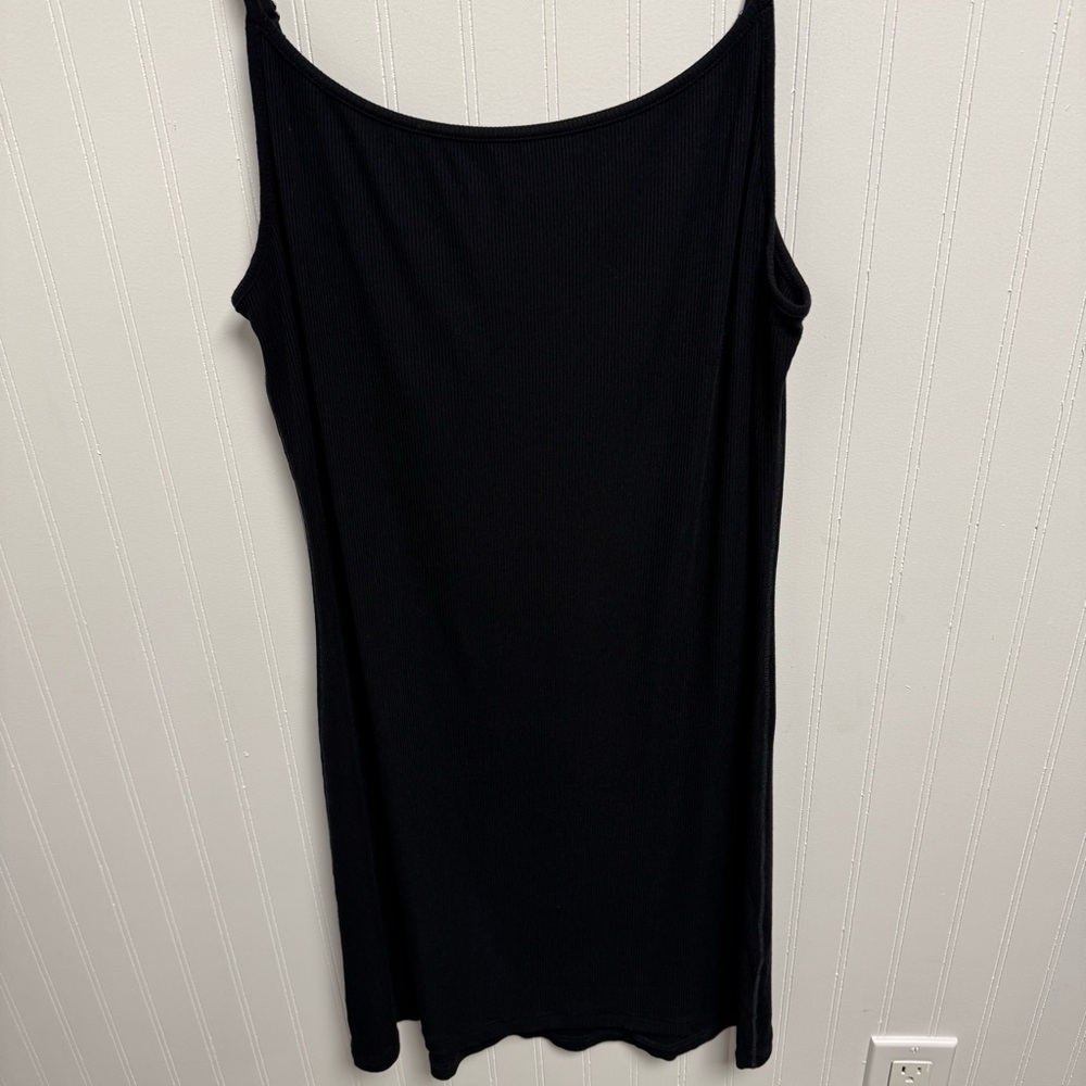 Skims Fits Everybody Slip Dress Onyx XL - Picture 2 of 8